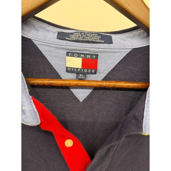 Tommy HilFiger Collared Shirt Navy Size‎ XL - Picture 3 of 5